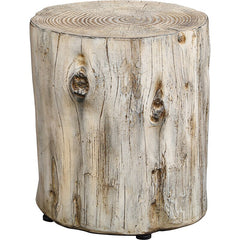 Log Arbor 17'' Tall Tree Stump End Table Great Accent Table for your Indoor Or Outdoor Living Space