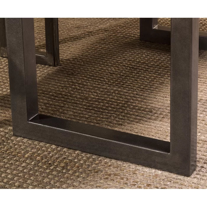 Gray Lonan 80'' Dining Table Brings Transitional Style to your Dining Room