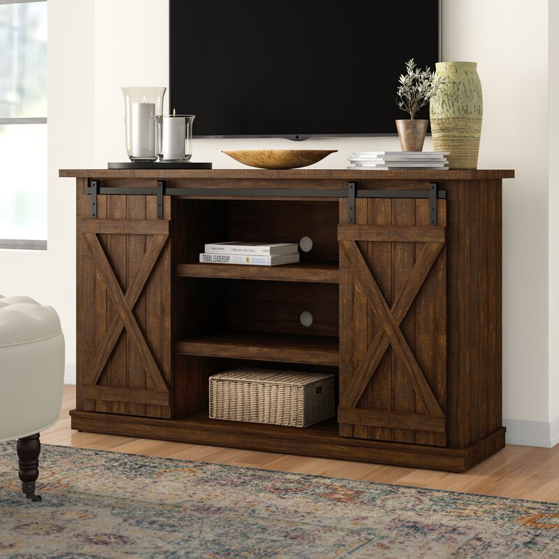 Espresso Lorraine TV Stand for TVs up to 60"  TV Stand Features a Stylish Set