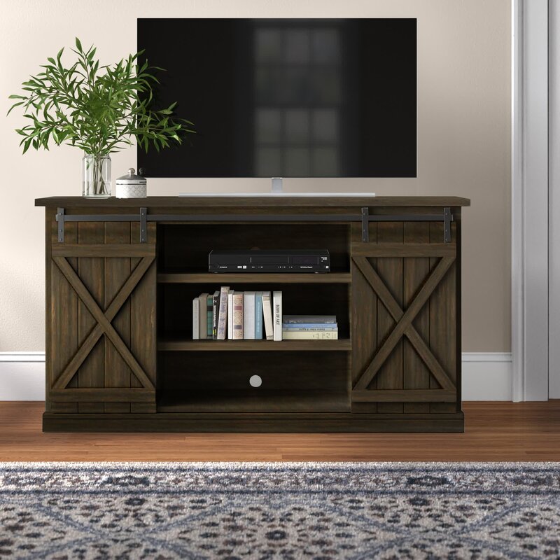 TV Stand for TVs up to 70"  Easy Access to Center Shelves