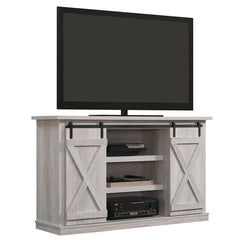 Sargent Oak Lorraine TV Stand for TVs up to 70" Barn Style Doors Glide Along