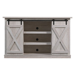 Sargent Oak Lorraine TV Stand for TVs up to 70" Barn Style Doors Glide Along