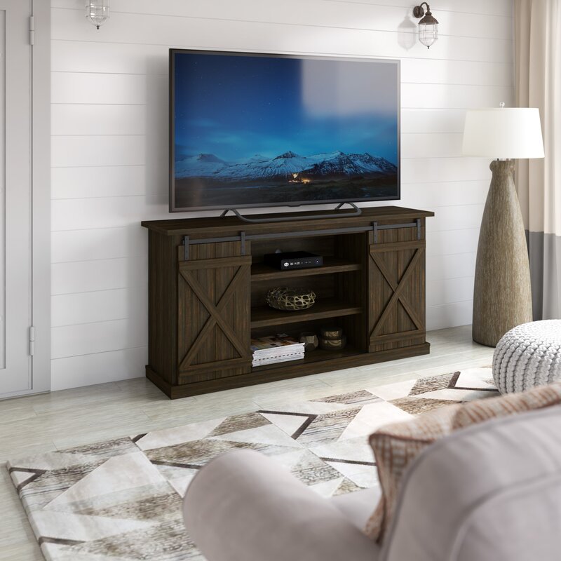 TV Stand for TVs up to 70"  Easy Access to Center Shelves