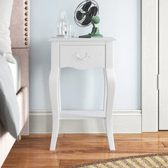 Ludivine 25.5'' Tall 1 - Drawer Nightstand in White