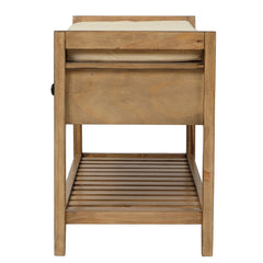 Old Pine Shelf and Drawer Storage Bench Two Spacious Sliding Drawers Sit Directly Underneath the Upper Bench Seating Area