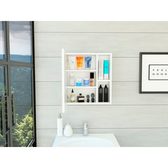 Mount Framed 1 Door Medicine Cabinet with 3 Shelves Multiple Shelves That Will Provide You With A Great For Your Bathroom