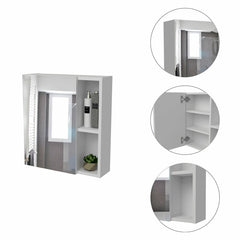 Mount Framed 1 Door Medicine Cabinet with 3 Shelves Multiple Shelves That Will Provide You With A Great For Your Bathroom