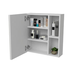 Mount Framed 1 Door Medicine Cabinet with 3 Shelves Multiple Shelves That Will Provide You With A Great For Your Bathroom