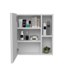 Mount Framed 1 Door Medicine Cabinet with 3 Shelves Multiple Shelves That Will Provide You With A Great For Your Bathroom