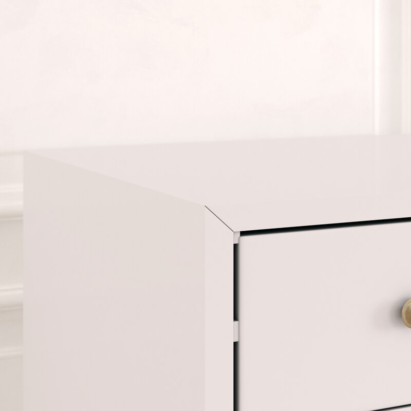 White 6 Drawer 56'' W Dresser Great for your Bedroom, Living Room, Etryway Perfect for Organize this Dresser Drawer