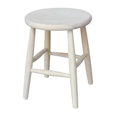 Lynn 18'' Tall Solid Wood Utility Stool Crafted from Solid Wood