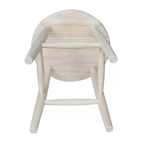 Lynn 18'' Tall Solid Wood Utility Stool Crafted from Solid Wood