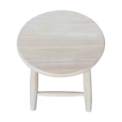 Lynn 18'' Tall Solid Wood Utility Stool Crafted from Solid Wood