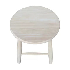 Lynn 18'' Tall Solid Wood Utility Stool Crafted from Solid Wood