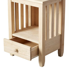 Lynn 28.5'' Tall Solid Wood End Table with Storage