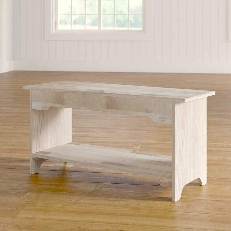 17" H x 36" W x 13" D Wood Storage Bench Ideal for Perching Pillows