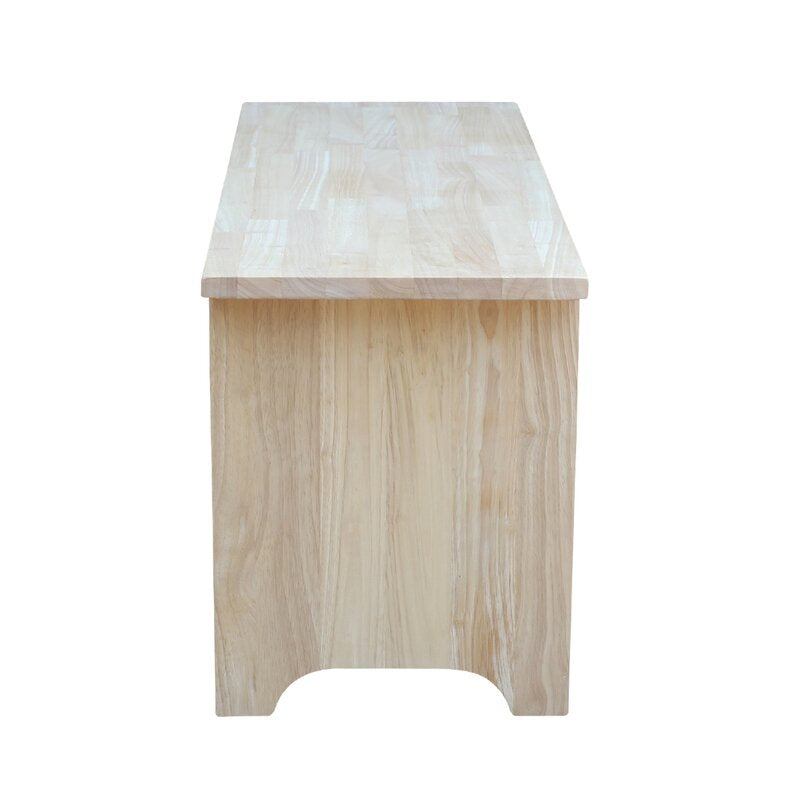 17" H x 36" W x 13" D Wood Storage Bench Ideal for Perching Pillows