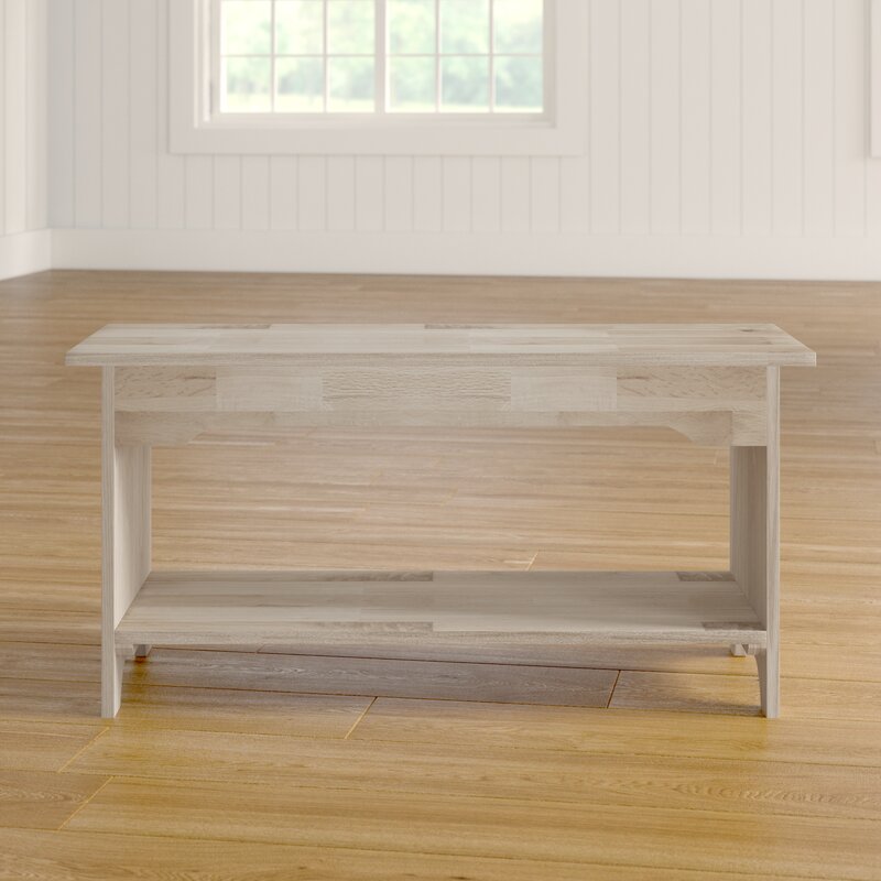 17" H x 36" W x 13" D Wood Storage Bench Ideal for Perching Pillows