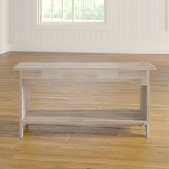 17" H x 36" W x 13" D Wood Storage Bench Ideal for Perching Pillows
