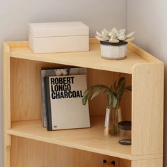 Wood 59.1'' Tall 4 - Door Corner Accent Cabinet Utilizing Corner Space