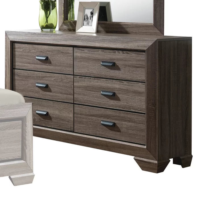 Lynnville 6 Drawer 59'' W Solid Wood Double Dresser
