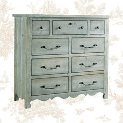 Mint Lyra 9 Drawer 50'' W Metal Center Drawer Guides