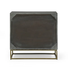 Mabel 28.5'' Tall Iron 3 - Drawer Solid Wood Accent Chest