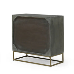 Mabel 28.5'' Tall Iron 3 - Drawer Solid Wood Accent Chest