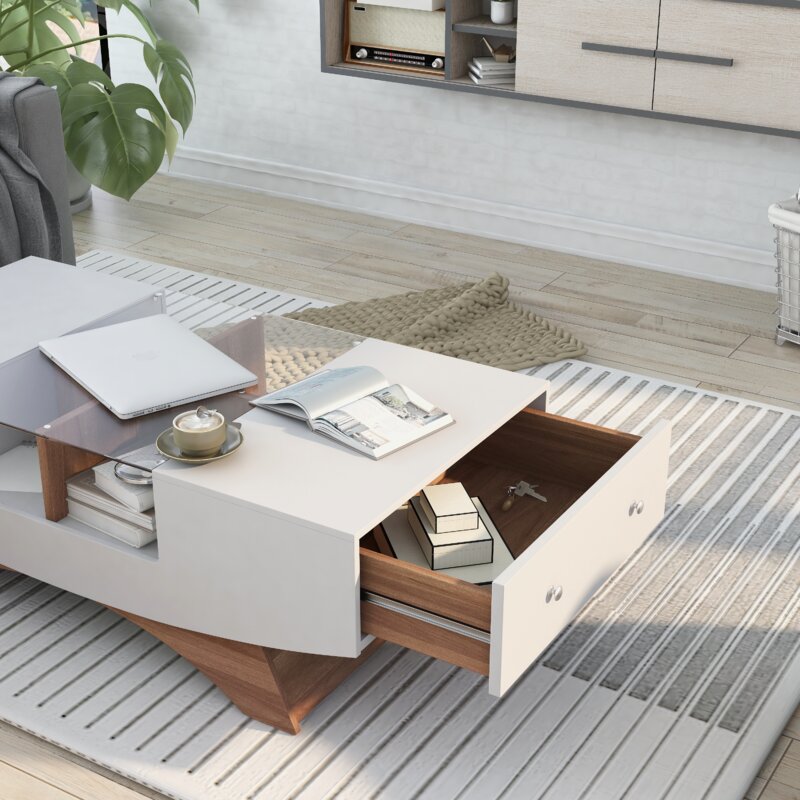 Coffee Table with Storage Anchor your Seating Ensemble in A Sleek and Chic Style with this Ultramodern Coffee Table Offer