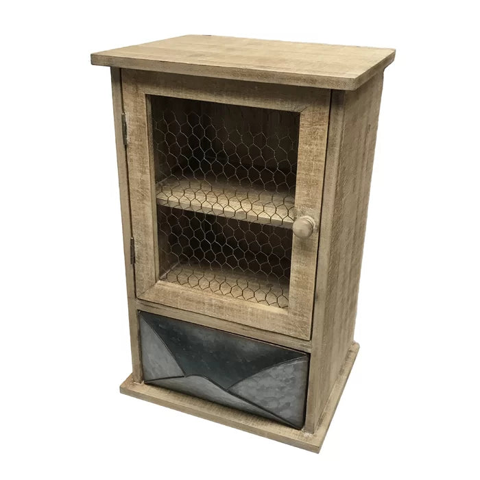 Mairead 19.25'' Tall 1 - Drawer Solid Wood Nightstand in Stained Wood