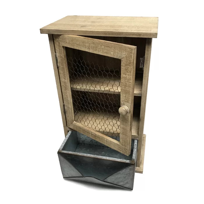 Mairead 19.25'' Tall 1 - Drawer Solid Wood Nightstand in Stained Wood