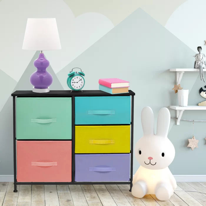Malakoff 33.5'' Wide 5 - Drawer Dresser Provide Storage Space Perfect Organize