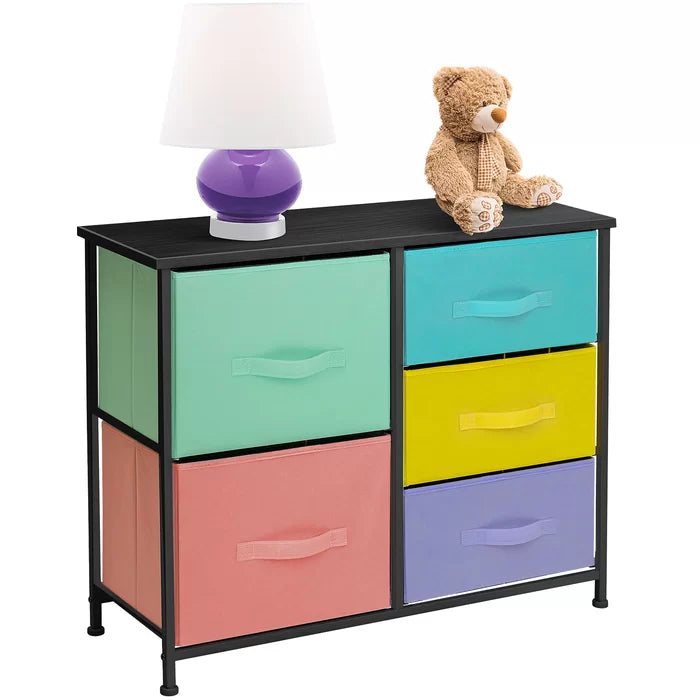 Malakoff 33.5'' Wide 5 - Drawer Dresser Provide Storage Space Perfect Organize