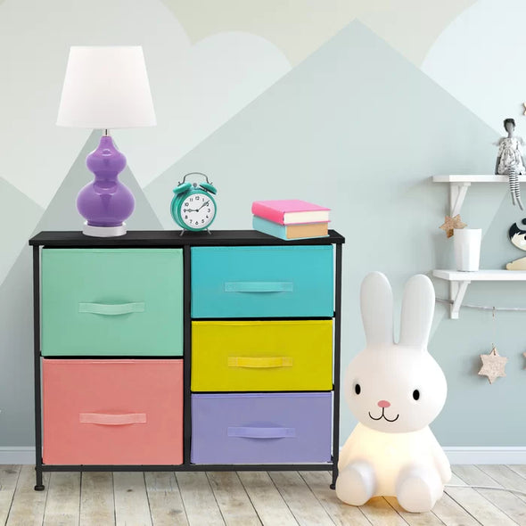 Malakoff 33.5'' Wide 5 - Drawer Dresser Provide Storage Space Perfect Organize