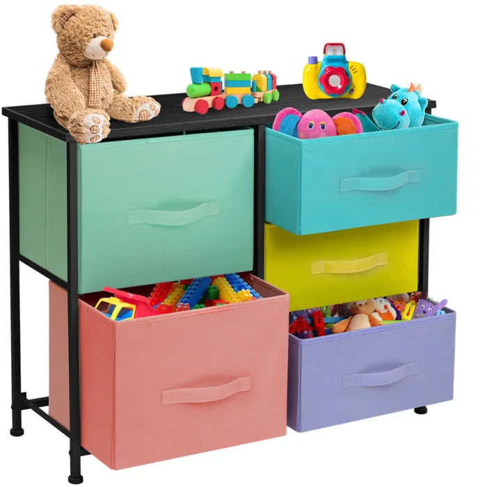 Malakoff 33.5'' Wide 5 - Drawer Dresser Provide Storage Space Perfect Organize
