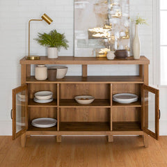 Barnwood Manette 52'' Wide Sideboard Four Shelves Rest