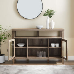 Gray Wash 52'' Wide Sideboard Two Exterior Shelves That Offer A Stage To Display A Few Decorative Favorites