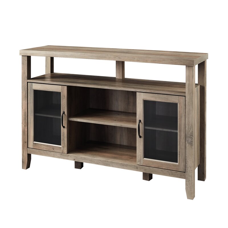 Gray Wash 52'' Wide Sideboard Two Exterior Shelves That Offer A Stage To Display A Few Decorative Favorites
