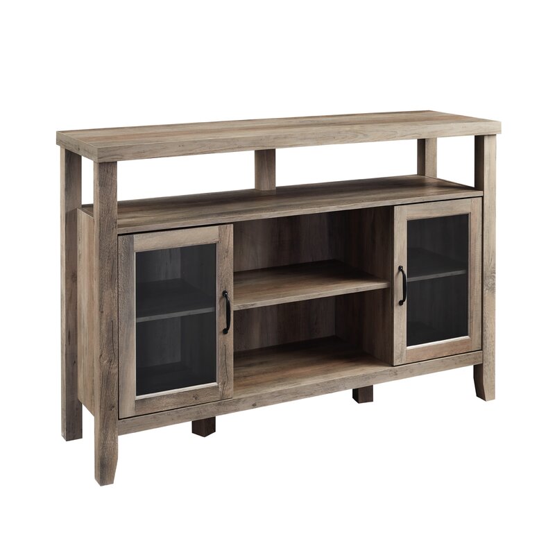 Gray Wash 52'' Wide Sideboard Two Exterior Shelves That Offer A Stage To Display A Few Decorative Favorites