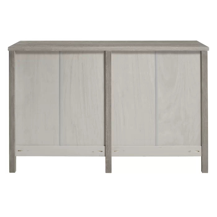 Mannion 6 Drawer 51'' W Solid Wood Contemporary Style Distressed Finish