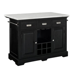 Mantello 48'' Wide Kitchen Island with Marble Top Perfect for Dining Room