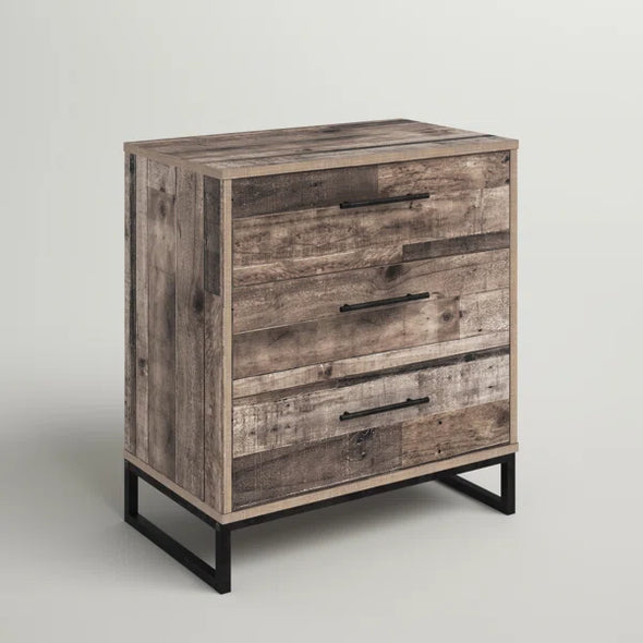 Brown Manuel 3 Drawer 26.75'' W Chest Modern Lifestyle Perfect for Organize