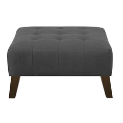 Charcoal Gray Marin 31.9'' Wide Tufted Square Standard Ottoman Design