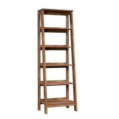 Vintage Oak 71.125'' H x 23.5'' W Ladder Bookcase Bring Style and Storage to your Home with this 5-Shelf Bookcase
