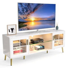 Masum TV Stand for TVs up to 65" Providing Plenty of Storage Space for Electronics and Decor