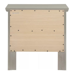 Silver Matilda 24'' Tall 2 - Drawer Solid Wood Nightstand Perfect Organize