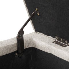 Maxfield Upholstered Flip Top Storage Bench Solid and Manufactured Wood Frame