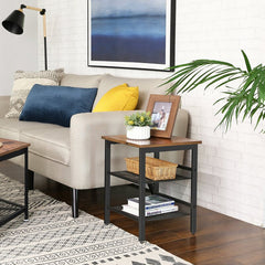 22'' Tall End Table Side Table Fits in the Living Room Next to your Sofa or Functions As A Bedside Table