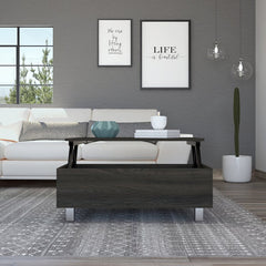 Carbon McConnellsburg Lift Top 4 Leg Coffee Table with Storage