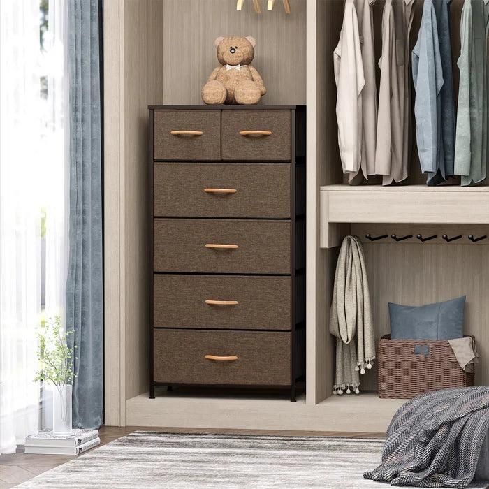 Brown Mcadams 6 Drawer 23.2'' W Lingerie Chest Removable Drawers
